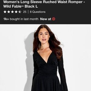 Wild Fable Black Knit Romper